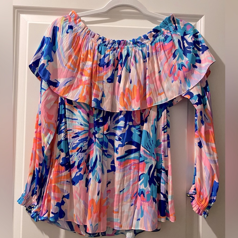 Lilly Pulitzer Off the Shoulder Top